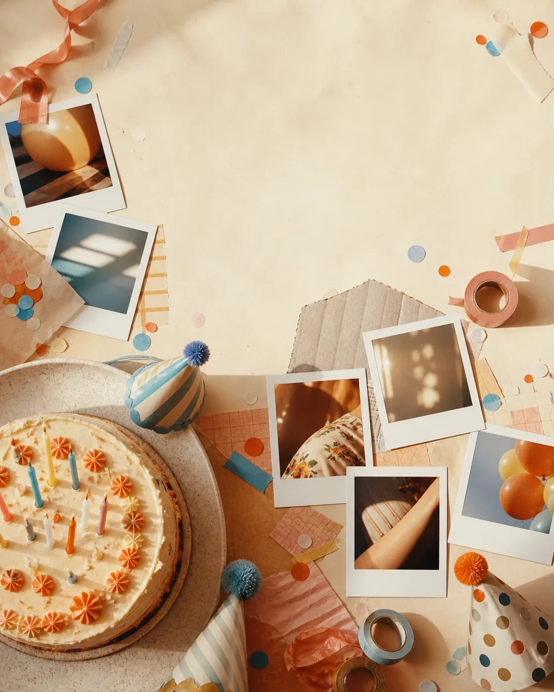 Ảnh xem trước mẫu thiệp Polaroid Scrapbook
