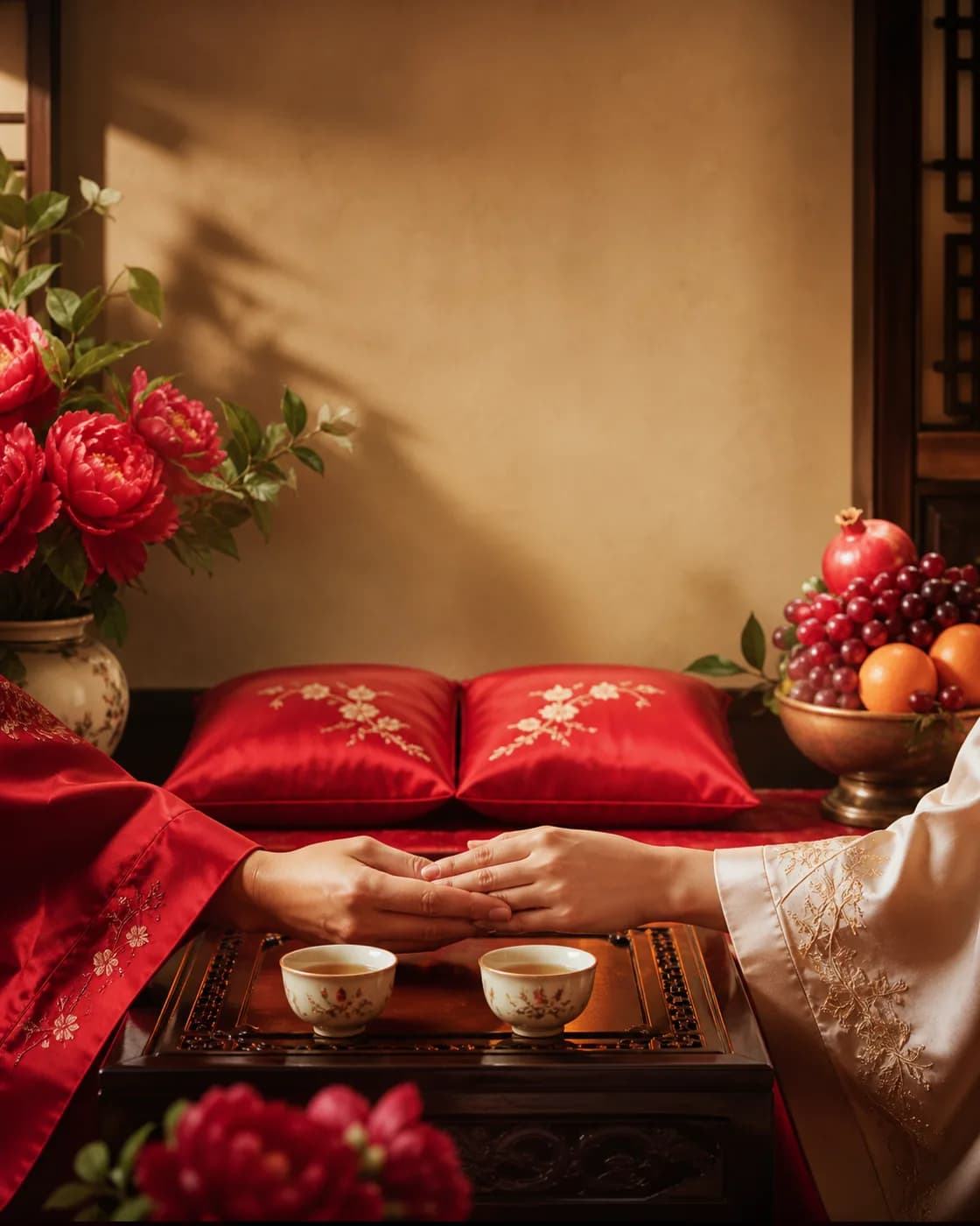 Ảnh xem trước mẫu thiệp Song Hy Red